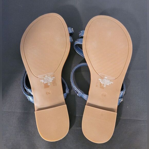 BRAND NEW UNISA UNDERLIAH-R GLASS STONE DOUBLE STRAP OPEN TOE SANDAL - Picture 14 of 15